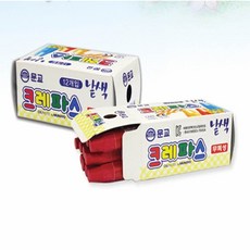 크레파스세트 크레용세트 단색 크레파스 12P, 빨강(711685)