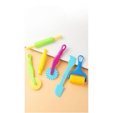 클레이 도구 세트 6종 점토 놀이세트, 혼합, 1세트