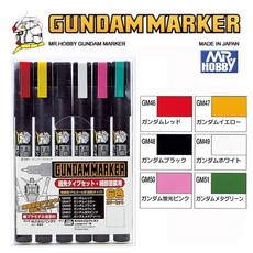 MR. HOBBY 鋼彈麥克筆 細先塗裝6色組, 1個