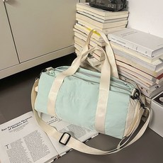 新款瑜伽健身包戶外運動旅行包乾溼分離大容量單肩手提行李包, 藍色, 1個