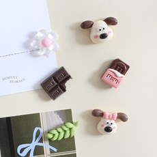 댕댕이커플 6P set 냉장고 현관문 인테리어 사무실 자석 작지만 강력한 귀여운 마그넷, 3.댕댕이커플 C 6pcs 세트 자석