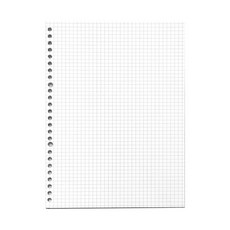 活頁紙 活頁本 20孔 26孔 B5 A5活頁夾 活頁夾 筆記本 記事本 手帳 學生 辦公室 文具 星星小舖, 1個, B5 方格 內頁(60張), 透明