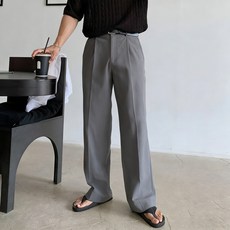 SELEAD 멋진 와이드 슬랙스 남성용 세미 정장 바지 데일리 캐주얼 팬츠 남자냉장고바지 여름정장바지