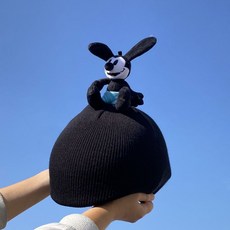 新款頭盔帽 個性創意可愛 滑雪頭盔帽套保暖單板雙板通用滑雪盔套裝飾配, 1個, 坐姿米奇（只有頭盔套）