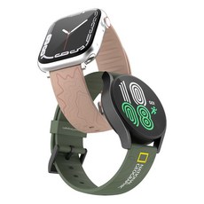 내셔널지오그래픽 키즈 NATIONAL GEOGRAPHIC MOBILE 워치 실리콘 스트랩 밴드 m202209, 22mm-42/44/45, 토포 핑크