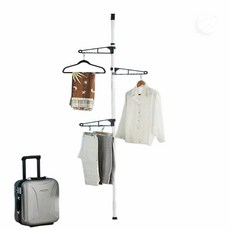 Moondex 옷방행거 1단 폴 행거 일반형