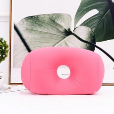 바디필로우 머리 베개 미니 쿠션 비드 사무실 낮잠 백 롤 편리한 바디필로우, 42x27x12cm, Pink