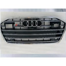 ACC 아우디 A6 S6 C8 2019 2020 2021 2022 자동차 앞 범퍼 그릴 센터 전용 액세서리, 3)Chrome Emblem