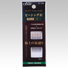 Clover 57-158 黑金鋼拼接針 中號手縫針, 1個