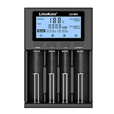 LiitoKala Lii-M4 智能充電器 電池容量檢測器 支援鋰電池與鎳氫電池, 1套