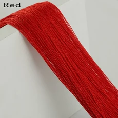 300x260cm 스레드 문자열 커튼 스크린 리본 디바이더 블라인드 거실 벽 창 패널 술, 빨간색, 300x290cm