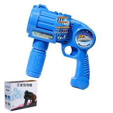 多孔泡泡槍抖音同款網紅泡泡機全自動一鍵出泡機批發地攤兒童玩具, 1個, 六孔泡泡機-藍色(彩盒):1個