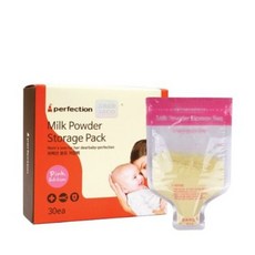 퍼펙션 분유저장팩 핑크 30매, 1개
