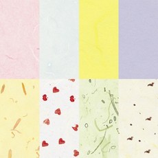 도모아 글로벌이지 예한 한지OA 조선한지 조선지 A4 15매 210x297mm 공예용 포장 종이, 상세페이지 참조, 연분홍 01