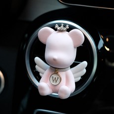 엔젤 베어브릭 차량용 방향제 석고방향제 디퓨저 명품 고급오일, 1세트, 잉글리쉬페어프리지아