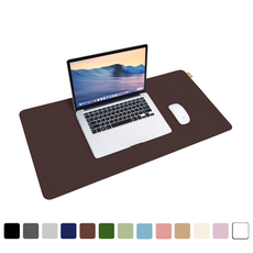 도일 가죽 마우스장패드 대형 키보드매트, 다크브라운