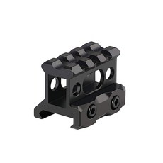 알루미늄 합금 스코프 라이저 베이스 마운트 피카티니 레일 1 인치 높이 짧은 라이저 마운트 20mm, Black