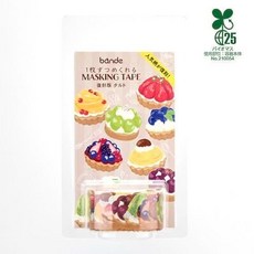 莫莫日貨 Bande日本和紙膠帶 2025復刻版 甜點塔 自由配 DIY手帳裝飾, 1個