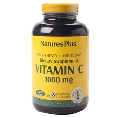 Nature's Plus 維生素 C 1000 毫克素食膠囊, 1個, 180顆