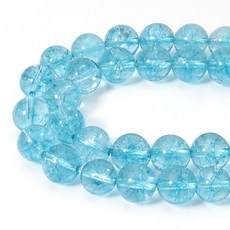 시오미아 60pcs 6mm 천연 혼합 블루 임페리얼 재스퍼 보석 구슬 에너지 힐링 크리스탈 라운드 루즈 스톤 구슬 제작용 DIY 팔찌 목걸이, Blue Topaz, 1개