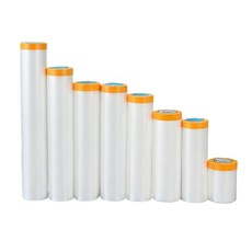 防塵膜 保護膜 遮蔽膠帶 PE膜 施工防塵 防水, 1個, 防塵膜500cm*20米長