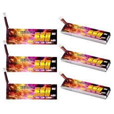 TERANTY 1S 3.8V 80C160C 550mAh 리포 배터리 소형 브러시리스 모델 드론 Tinyhawk FPV 고속 HV 리튬, 04 6Pcs - PH2.0 Plug