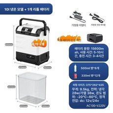 캠핑용 냉장고 자동차 카투어 차량용냉장고 바퀴형, H10Pro 화이트 냉난방 모델 포함, 1L