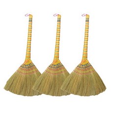 삼정크린마스터 고급 갈대비 빗자루, 3개