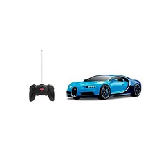 Bugatti Chiron 블루/블랙 라디오 리모컨 스포츠 레이싱 카 RC 1/24 스케일, Bugatti Chiron 블루/블랙 라디오 리모컨 스