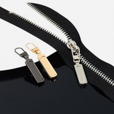 자크고리 수선클립 지퍼고리 지퍼손잡이 가죽공예용품 DIY공예 셀프, 1개, 일자실버