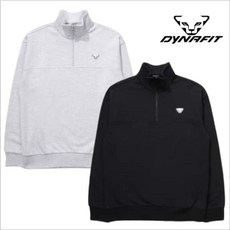다이나핏 공용 면혼방 간절기 반집업TORINO 블랙 그레이 YUP24213UJB 402035