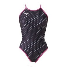 Mizuno 女款印花連身三角訓練泳衣 N2MA927009 專業泳裝