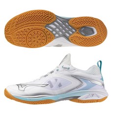 Mizuno 美津濃 Wave Claw Neo 3 羽球鞋 襪套式 白銀 [71GA247334] 男女款