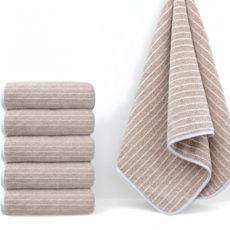 Niftynest 수건 호텔 고급 수건 50수 수건세트 목욕타올 샤워타올 목욕수건 샤워수건, 5개, 밀크티