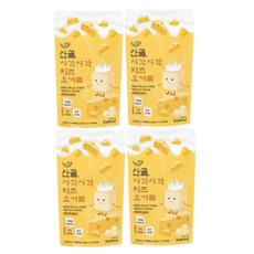에코맘의산골이유식 산골 사각요거트, 4개, 15g, 치즈
