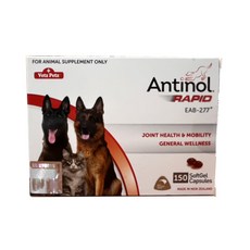 Antinol 安適得 酷版 犬用 貓用 60/150錠 犬貓骨關節保養 雷射防偽包裝 公司貨【Plumes寵物部屋】, 1個, <150錠｜需依照獸醫師指示下使用>,【出貨隨機贈送狗狗贈品】, 骨骼/關節強化, 150顆