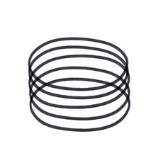 레코더 카세트 테이프 머신 5PCS용 40-115mm 사각 접힌 고무 벨트 0.6mm, 반으로 접기 71mm