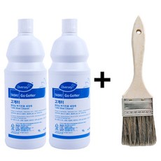 고게터 1L 화장실 욕실 변기 세정제 찌든때제거 소변기 좌변기 물때 제거 청소 세제 붓 증정, 2개