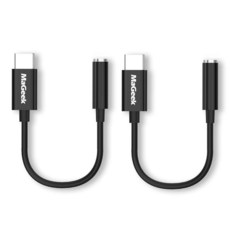 MaGeek [2팩 타입 C - 3.5mm 헤드폰 오디오 어댑터 USB-C 이어폰 Aux [풀 디지털 하이파이 96kHz/24비트] 아이패드 프로/구글 픽셀/픽셀 2/3/삼성, MaGeek [2팩 타입 C - 3.5mm 헤드폰 오디
