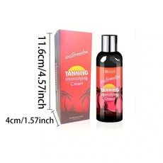 Peach Tanning Cream 保溼滋潤 均勻膚色 古銅美黑乳液, 1個, 西瓜曬黑霜 80ml