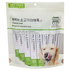 바우와우 무마진 짜먹는 보양간식 35P 강아지츄르 삼계탕죽/황태연어죽/소고기야채죽, 소고기야채죽35P, 490g, 2개