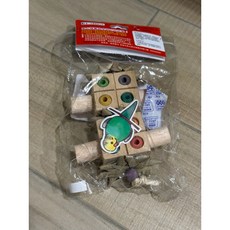 花草物語 台製 飛機木 鸚鵡玩具, 1個