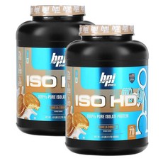 BPI 스포츠 ISO HD 퓨어 아이솔레이트 프로틴 바닐라 쿠키 2.17kg, 2개