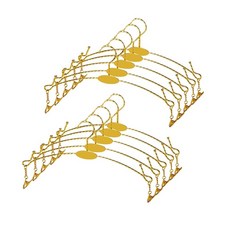 Gold ゴールド ステンレス クリップハンガー 10本組