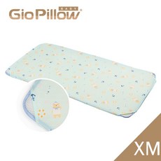 GIO Pillow 嬰兒床墊 二合一超透氣睡墊, 二合一XM號-水手熊藍