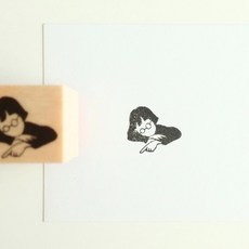 MA7 stamp 忸怩的文子 橡皮印章, 1個