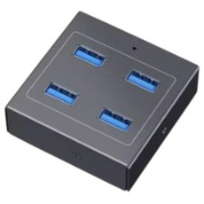 四口USB 3.0集線器 高速傳輸 輕巧便攜 即插即用 擴展設備連接, 黑色, 1個