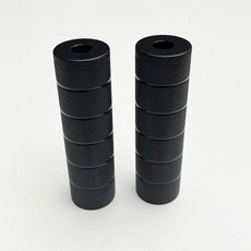 XY【98%髮貨快】改裝火箭筒腳踏中後腳踏中軸腳蹬, 黑色空心火箭筒M12孔【1對】