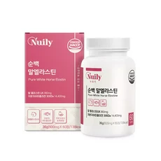 뉴일리 순백말엘라스틴600mgx60정, 1개, 60정