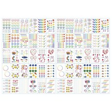 팀메이커 타투스티커 귀여운타투 30종+30종 리얼 문신, H타입, 2세트